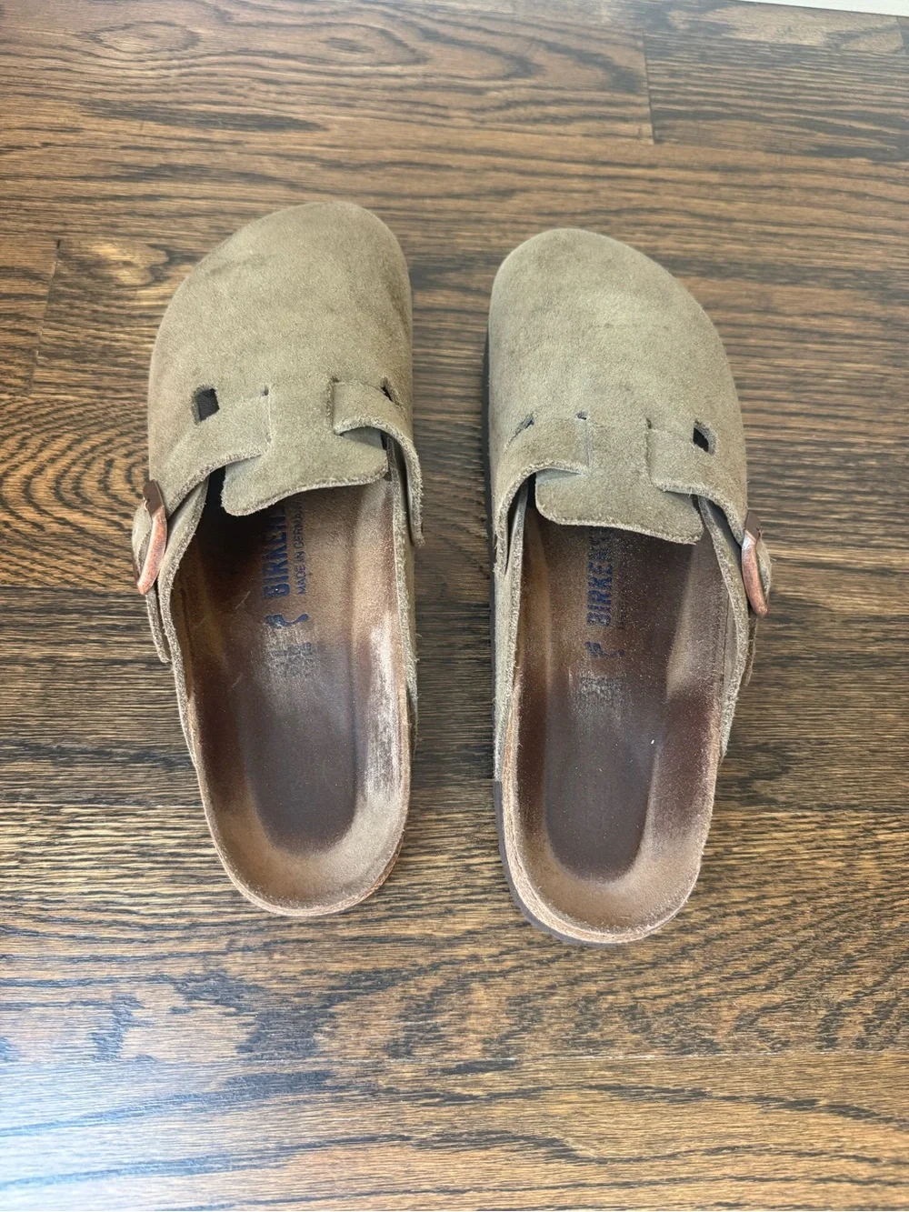 Men's Suede Birkenstock Boston Clog